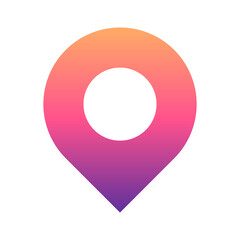 gradient location pin icon
