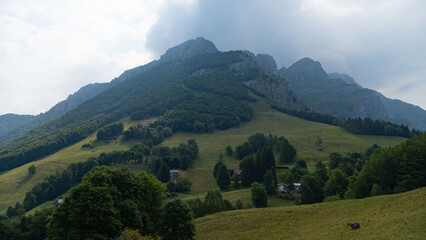 Fototapeta na wymiar mountain landscape with sky Lecco