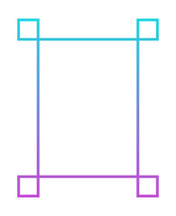Obraz premium gradient decorative frame 