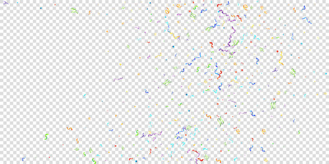 Color serpentine carnival red spiral ribbon curly