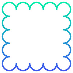 Obraz premium gradient square frame 