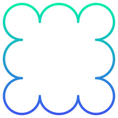 gradient square frame
