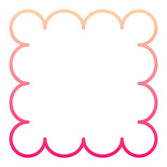 Obraz premium gradient square frame 