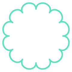 colorful round frame
