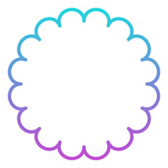 gradient round frame
