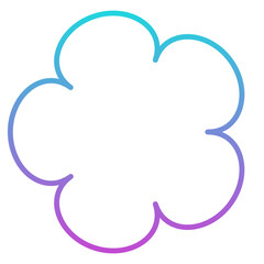 gradient round frame
