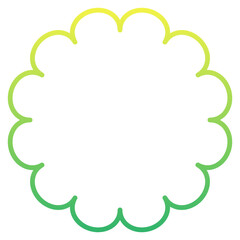 gradient round frame
