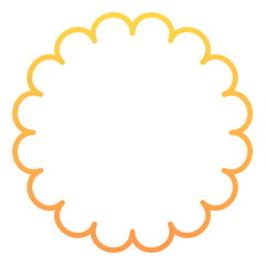 gradient round frame
