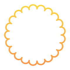 gradient round frame
