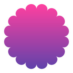 gradient round frame
