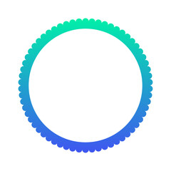 gradient round frame
