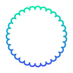 gradient round frame
