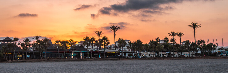 Obraz premium atardecer en las playas de Vera, Almería