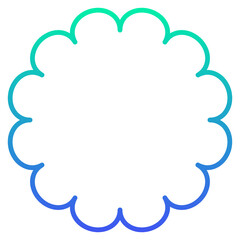 gradient round frame
