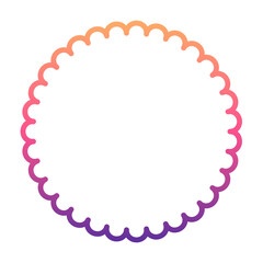 gradient round frame
