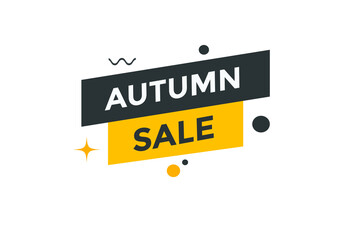 Autumn sale Colorful web banner. vector illustration. Autumn sale label sign template
