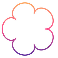 gradient round frame
