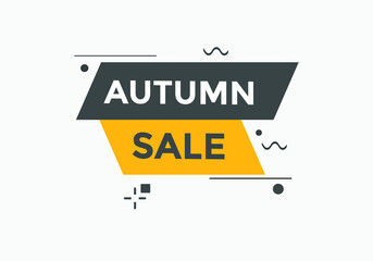 Autumn sale Colorful web banner. vector illustration. Autumn sale label sign template
