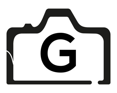 G camera logo design logo icon vector template.