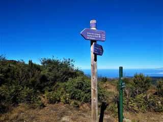 Berg, Wegweiser, Wandern, Spanien
