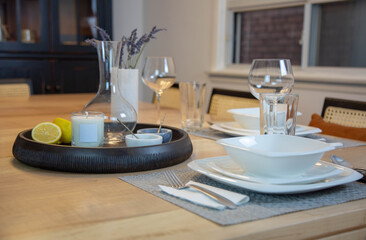 Table setting at home