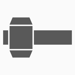 hammer icon, gavel vector, tool illustration