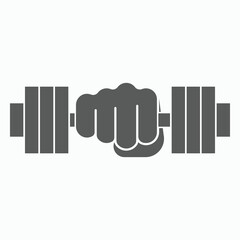 weight lifting icon, weight vector, dumbbell illustration