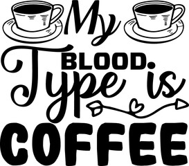 Coffee svg design cut files