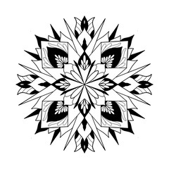 Mandala Flowers Art Illustration