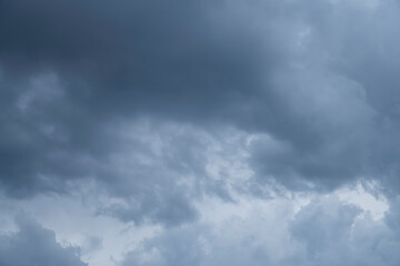 Fototapeta na wymiar Cloudy sky before rain or hurricane