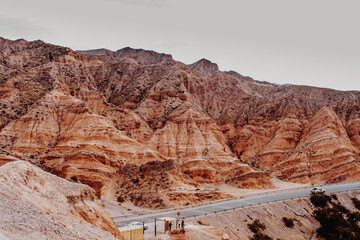 Jujuy province landscape hills, north Argentina. 