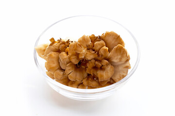 Maitake (Grifola frondose) mushroom on white background