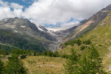 Fototapeta premium パリュ氷河 スイス