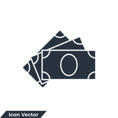 money icon logo vector illustration. finance symbol template for graphic and web design collection