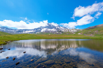 a view of mountain Aragats great northen wall