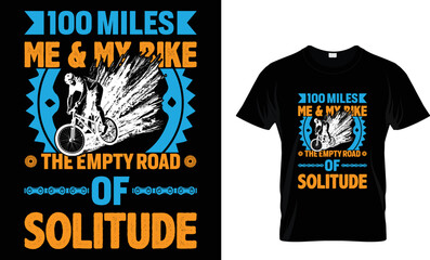 Cycling T-shirt Design template