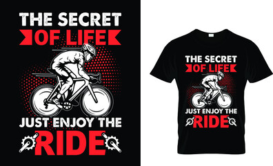 Cycling T-shirt Design template