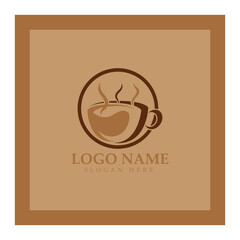 Coffee cup Logo Template vector icon illustration  design