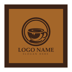 Coffee cup Logo Template vector icon illustration  design