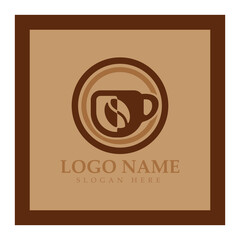 Coffee cup Logo Template vector icon illustration  design
