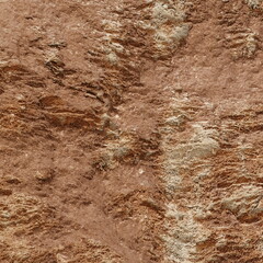 Sepia Stone Texture. Square 1x1 Photo. Shabby Weathered Rustic Wall
