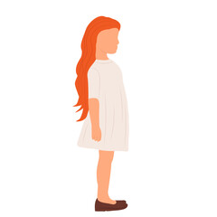 child in flat style, isolated, vector