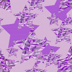 Stars. Seamless background for fabrics, textiles, packaging and wallpaper. Vector illustration