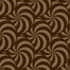 Geometric round spiral pattern. Seamless background for fabrics, textiles, packaging and wallpaper. Vector illustration