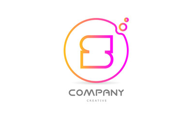 geometric S letter alphabet logo icon with circle and bubbles. Creative template for company and business