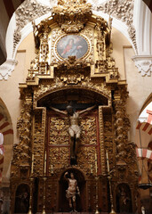 Main Altar in Cathedral-Mosque in Cordoba