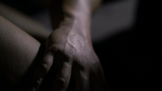 Passionate lovers making love