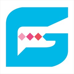 Fototapeta na wymiar Letter G chat logo