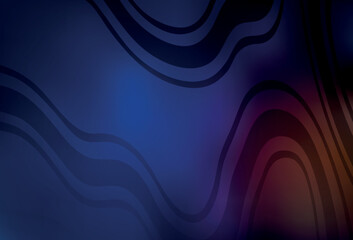 Dark Blue, Red vector blurred shine abstract template.