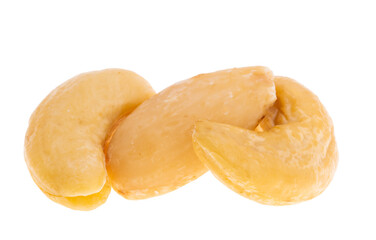 cashew nuts, almonds isolated